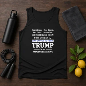 Hot Trump Is An Amazing President IQ Satire Tank Top