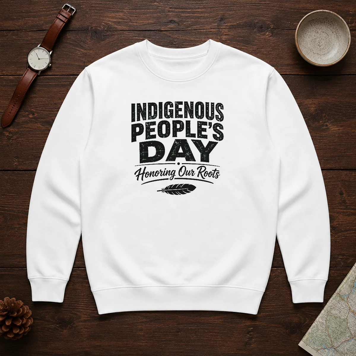Nice Indigenous Peoples Day Pride Silhouette (2) Sweater