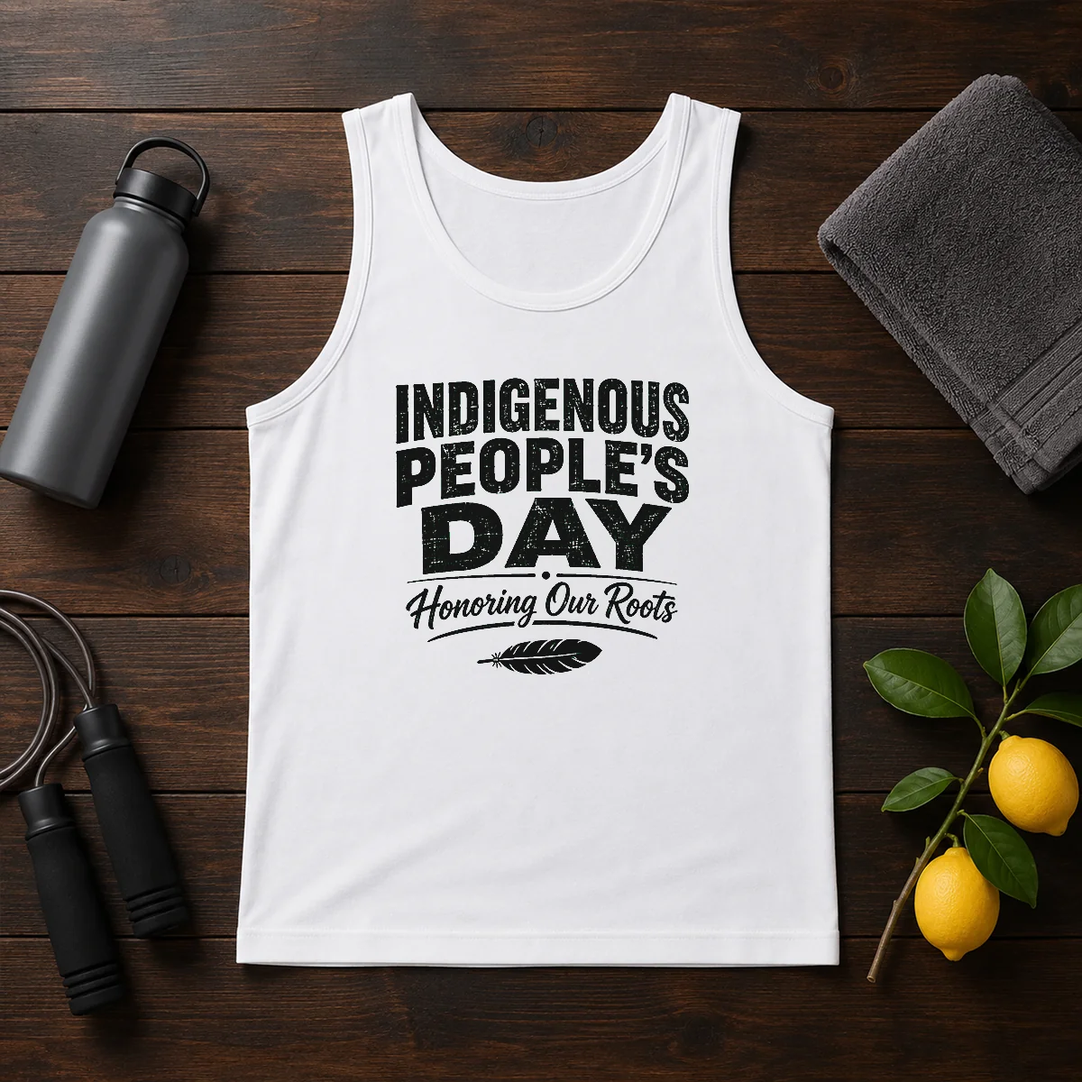 Nice Indigenous Peoples Day Pride Silhouette (2) Tank Top