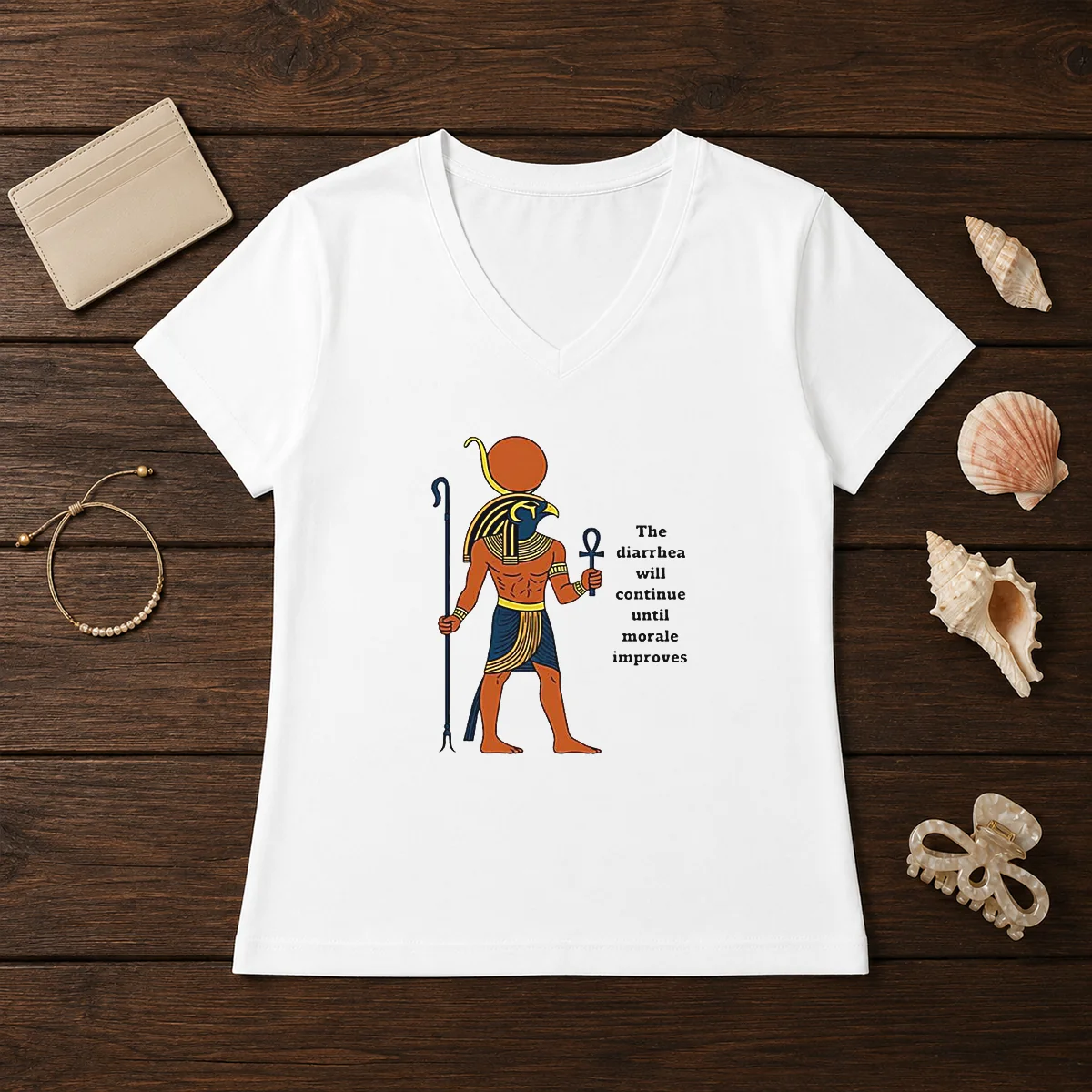 Nice Ra The Diarrhea Will Continue V-Neck Shirt Nice Ra The Diarrhea Will Continue V-Neck Shirt