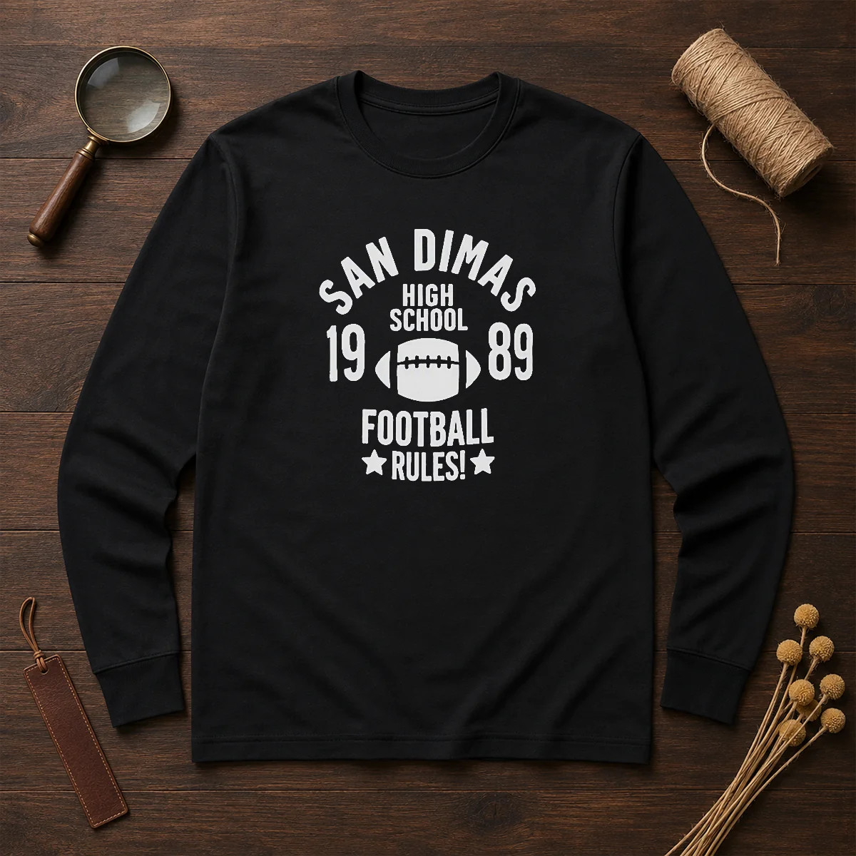 Official Brandon Walker San Dimas High School 1989 Football Rules Long Sleeve Shirt