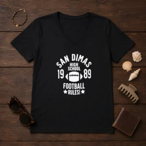 Official Brandon Walker San Dimas High School 1989 Football Rules V-Neck Shirt