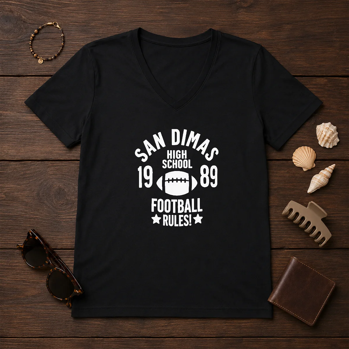 Official Brandon Walker San Dimas High V-Neck Shirt Official Brandon Walker San Dimas High V-Neck Shirt