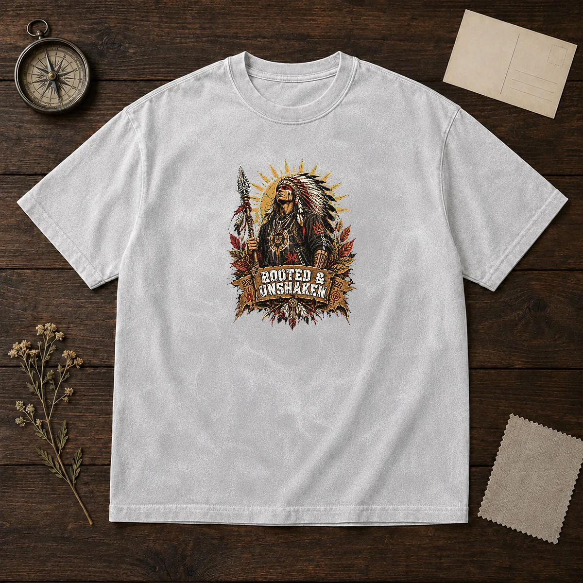 Official Indigenous Peoples Day Rooted Pride Streetwear Washed T-Shirt