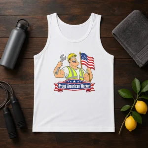 Official Labour Day Celebration Proud American Tank Top