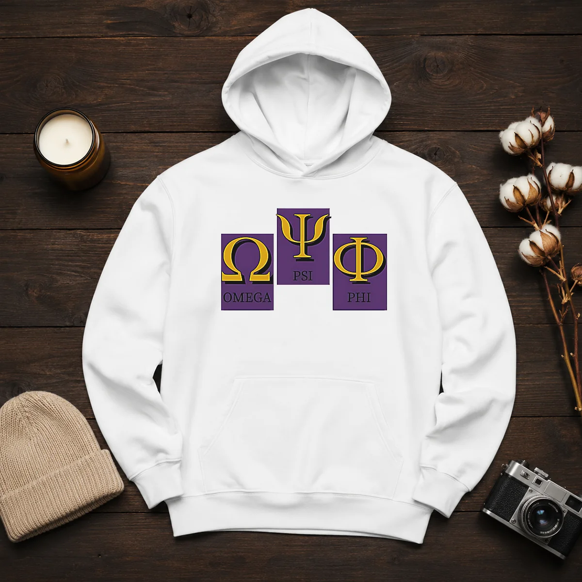 Official Omega PSI PHI Logo Hoodie