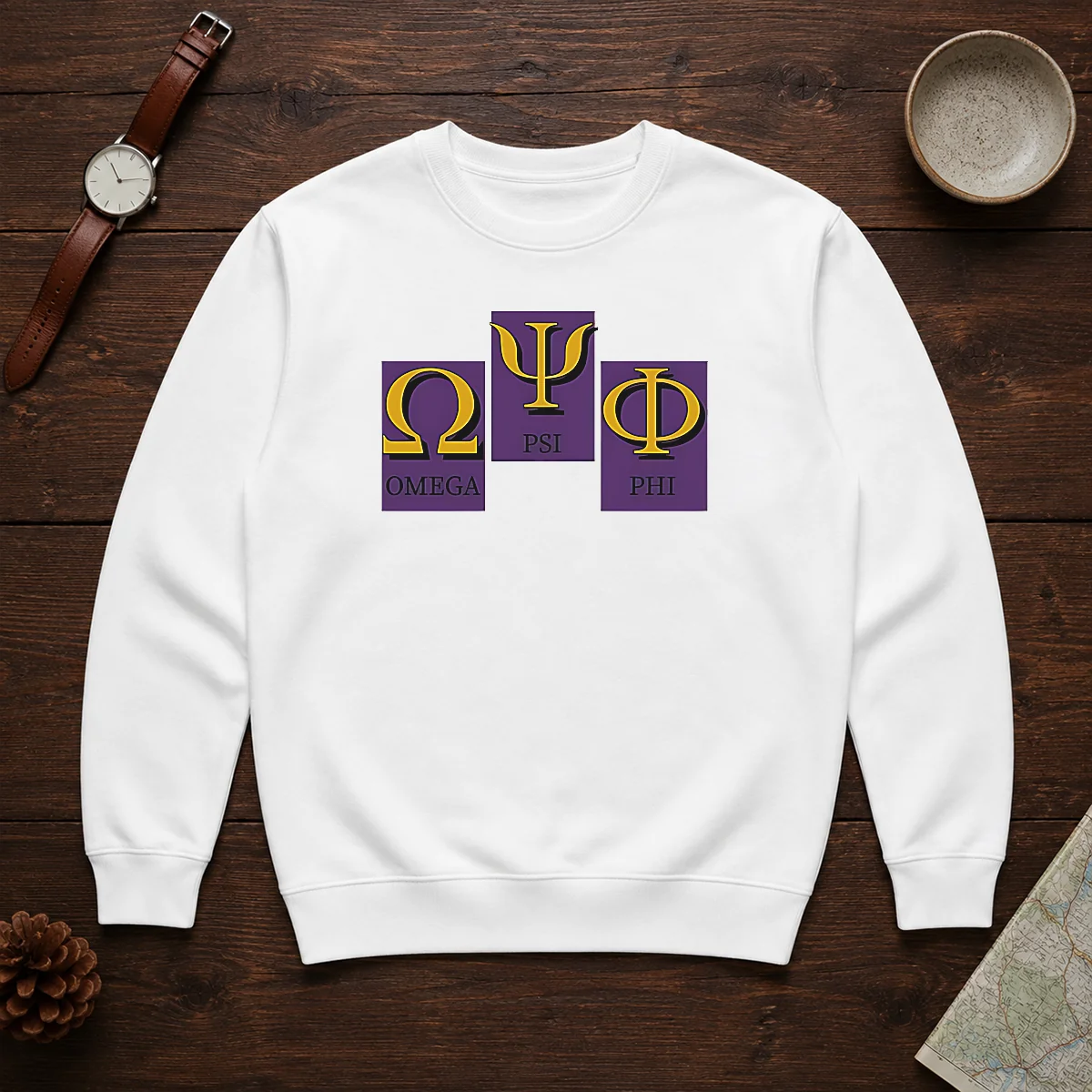 Official Omega PSI PHI Logo Sweater