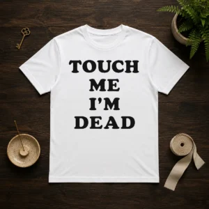 Official Touch Me Im Dead Slogan Funny Goth Humor
