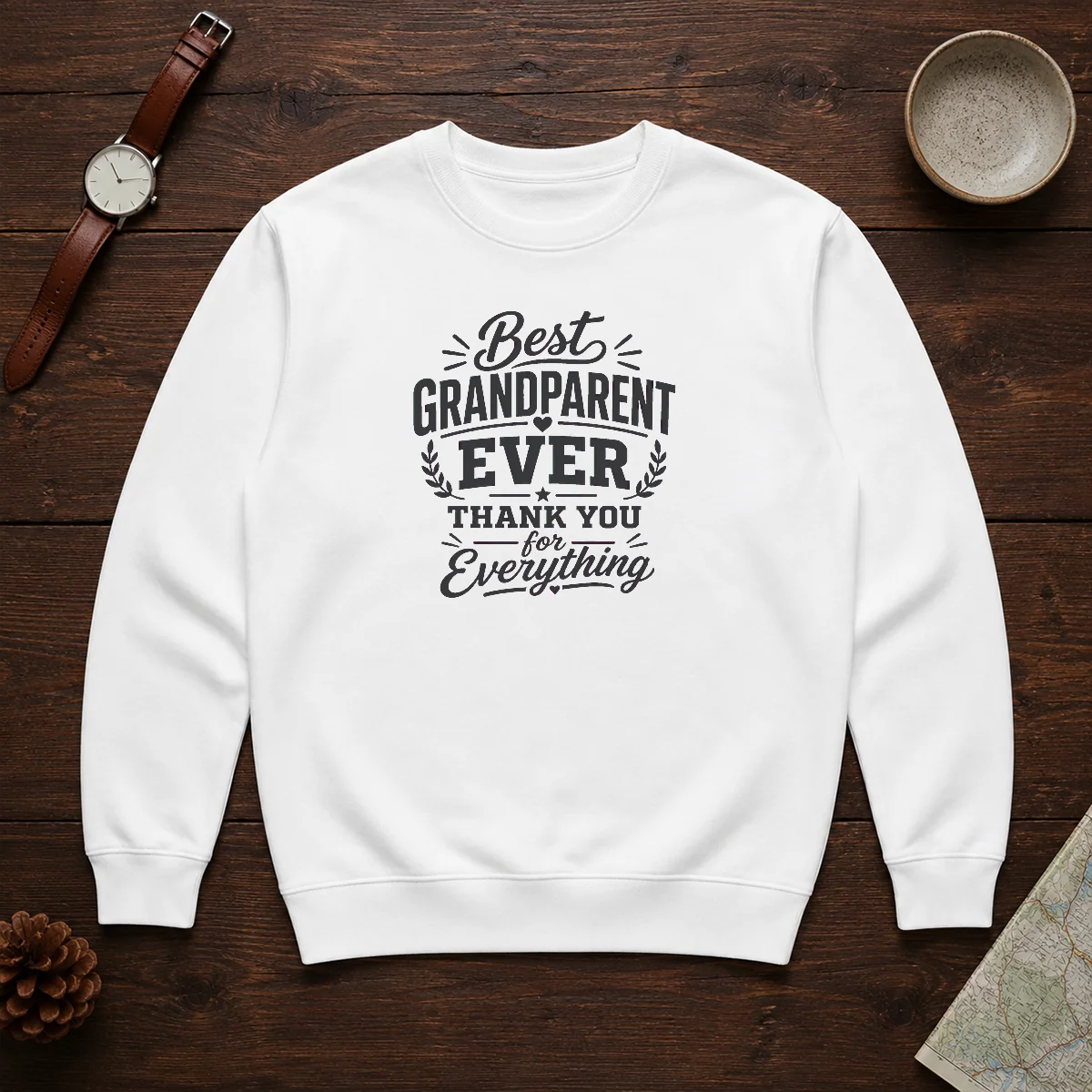 Original Grandparents Day Thank You Gift Line Art Sweater