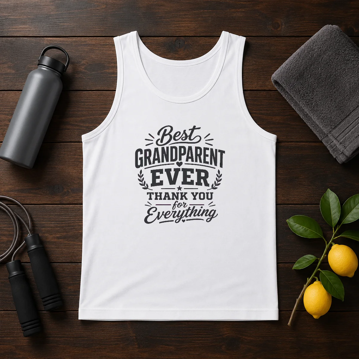Original Grandparents Day Thank You Gift Line Art Tank Top