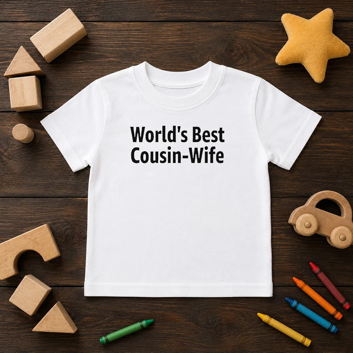 Original World'S Best Cousin Wife Wife Kids T-Shirt