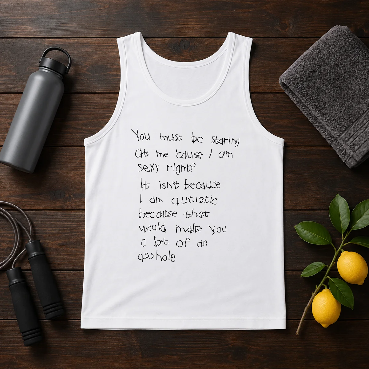 Original You Must Be Staring At Me Cause I Am Sexy Right Tank Top