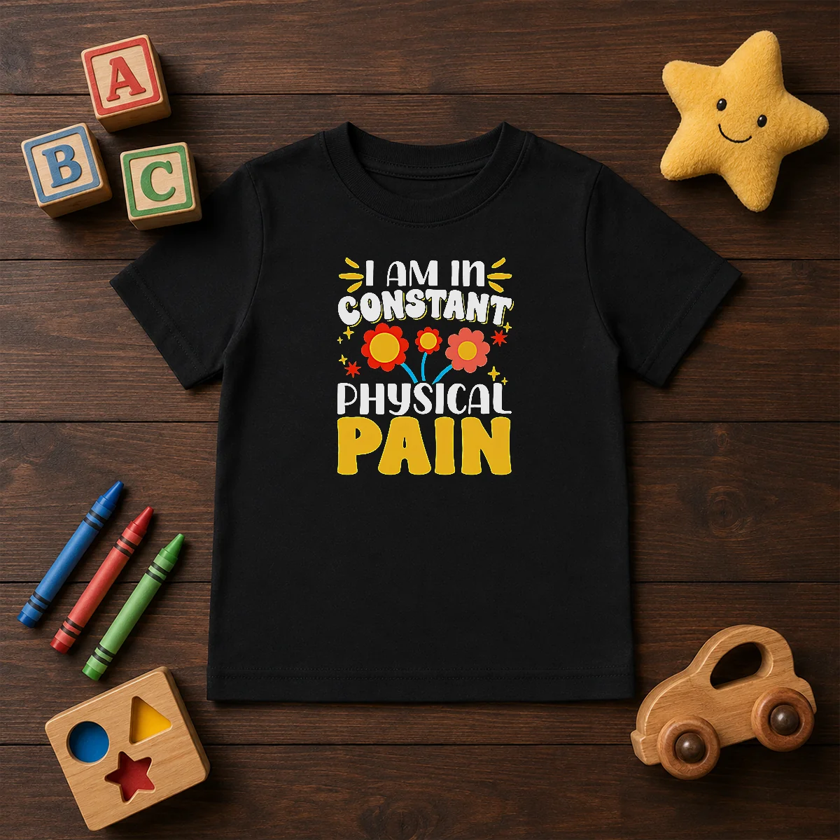 Premium I Am In Constant Physical Pain Retro Floral Kids T-Shirt