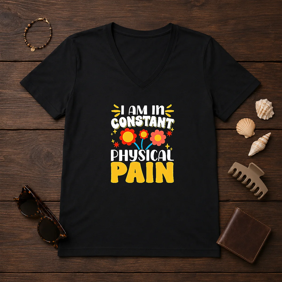Premium I Am In Constant Physical V-Neck Shirt Premium I Am In Constant Physical V-Neck Shirt