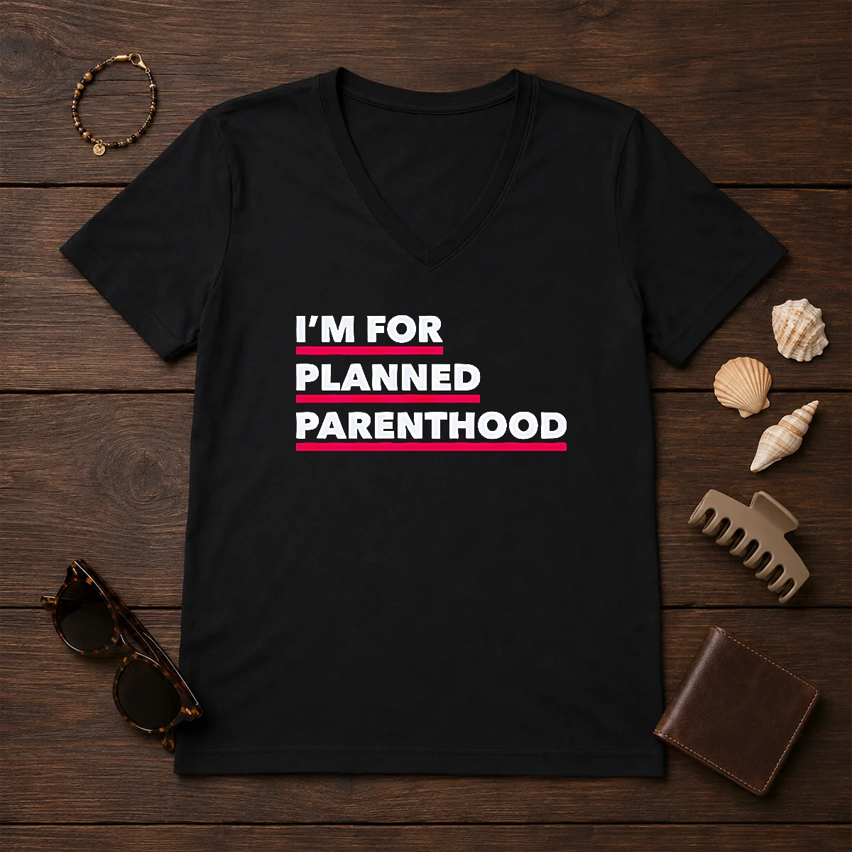 Premium I'M For Planned Parenthood V-Neck Shirt Premium I'M For Planned Parenthood V-Neck Shirt