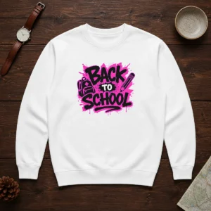 Pretty Cute Cartoon Back To School Apple Pencil Stars Sweater