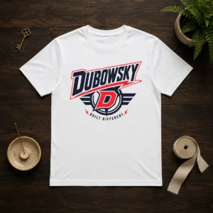 Pretty Dubowsky Built Different Lightning Bolt Sports Logo