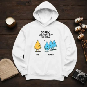Pretty Sorry We Just Don'T Mix Well Geek Hoodie