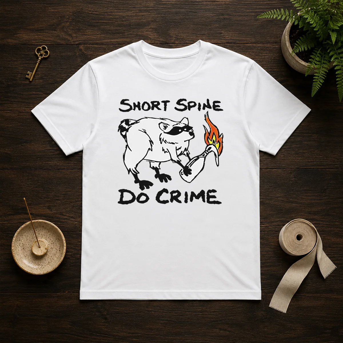 Top Raccoon Short Spine Do Crime Shirt Top Raccoon Short Spine Do Crime Shirt
