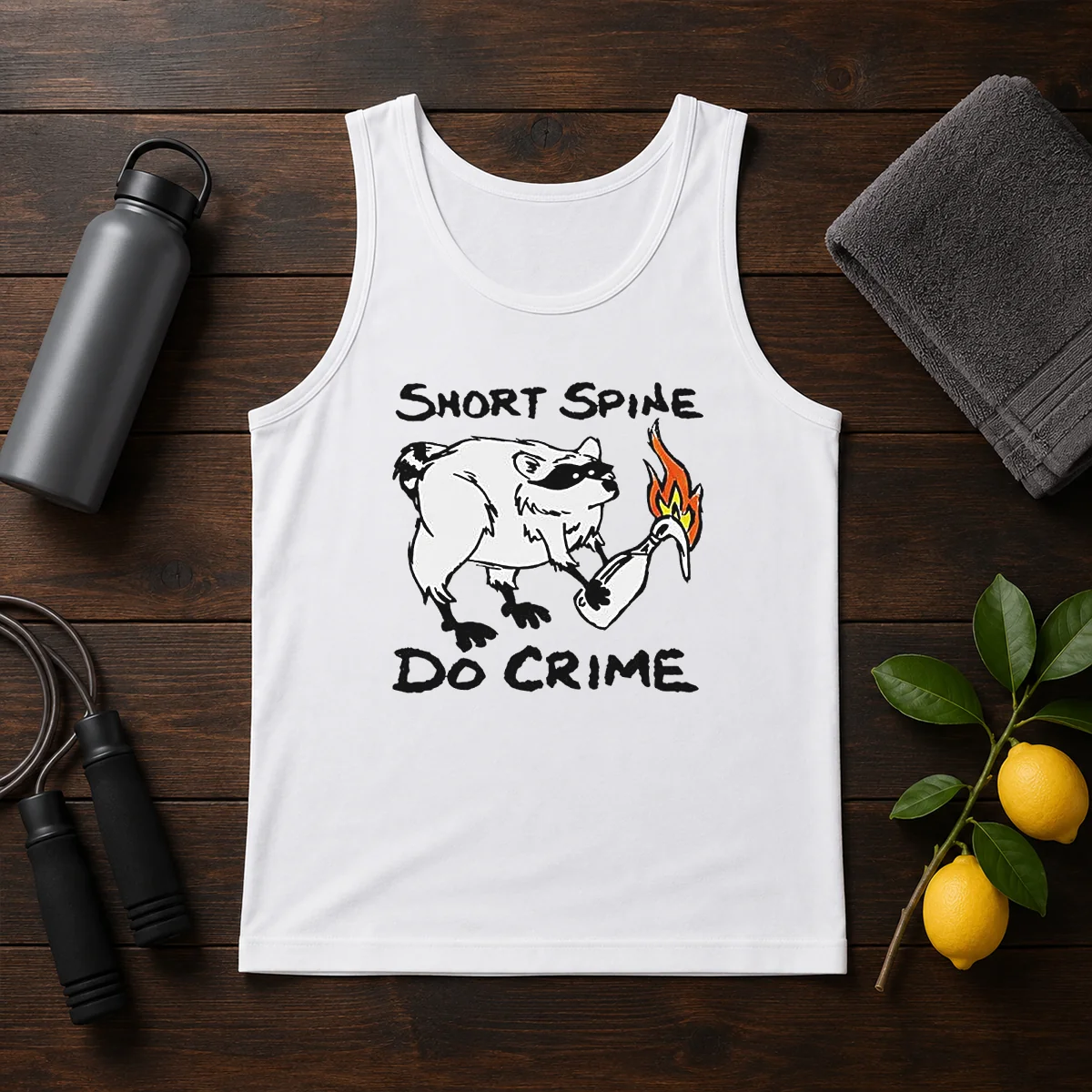 Top Raccoon Short Spine Do Crime Tank Top